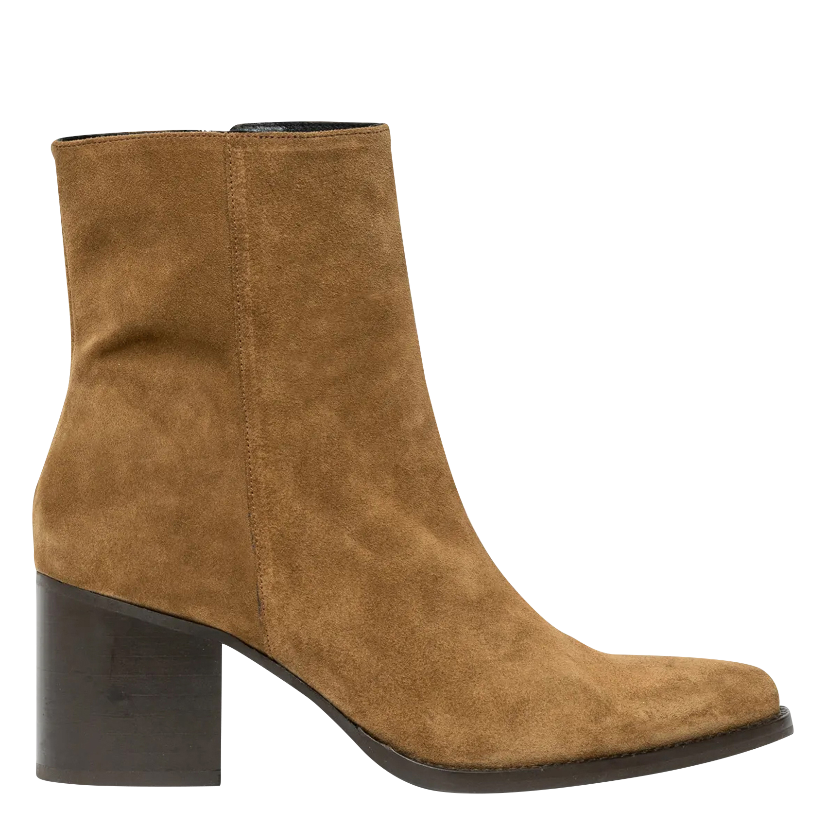 ELLA - Bottines en cuir velours | Vert