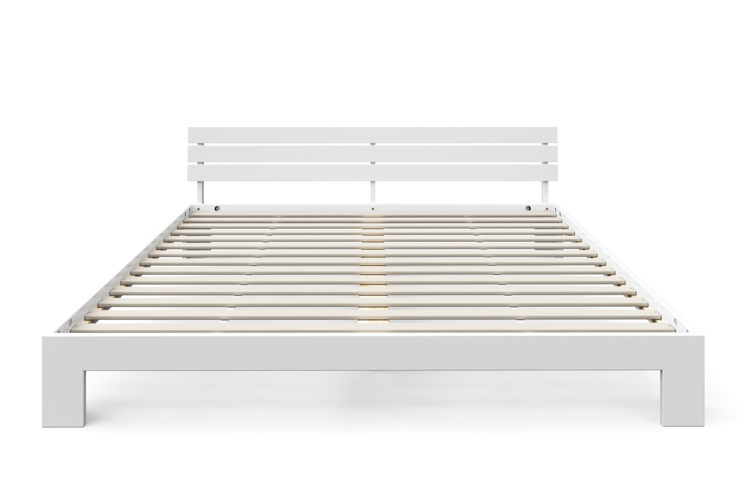 Bett Holz JAYDEN 180 x 200 cm weiss