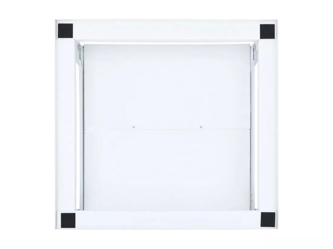 Socle pour machine à laver avec étagère coulissante Blanc