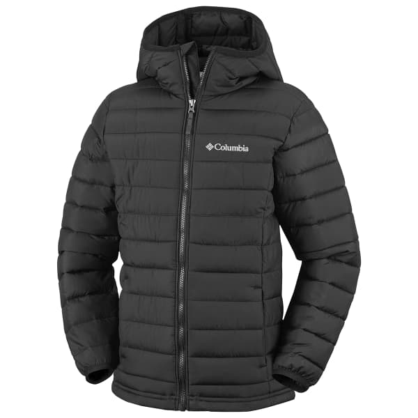 Doudoune randonnée COLUMBIA POWDER LITE II HOODED JACKET BLACK