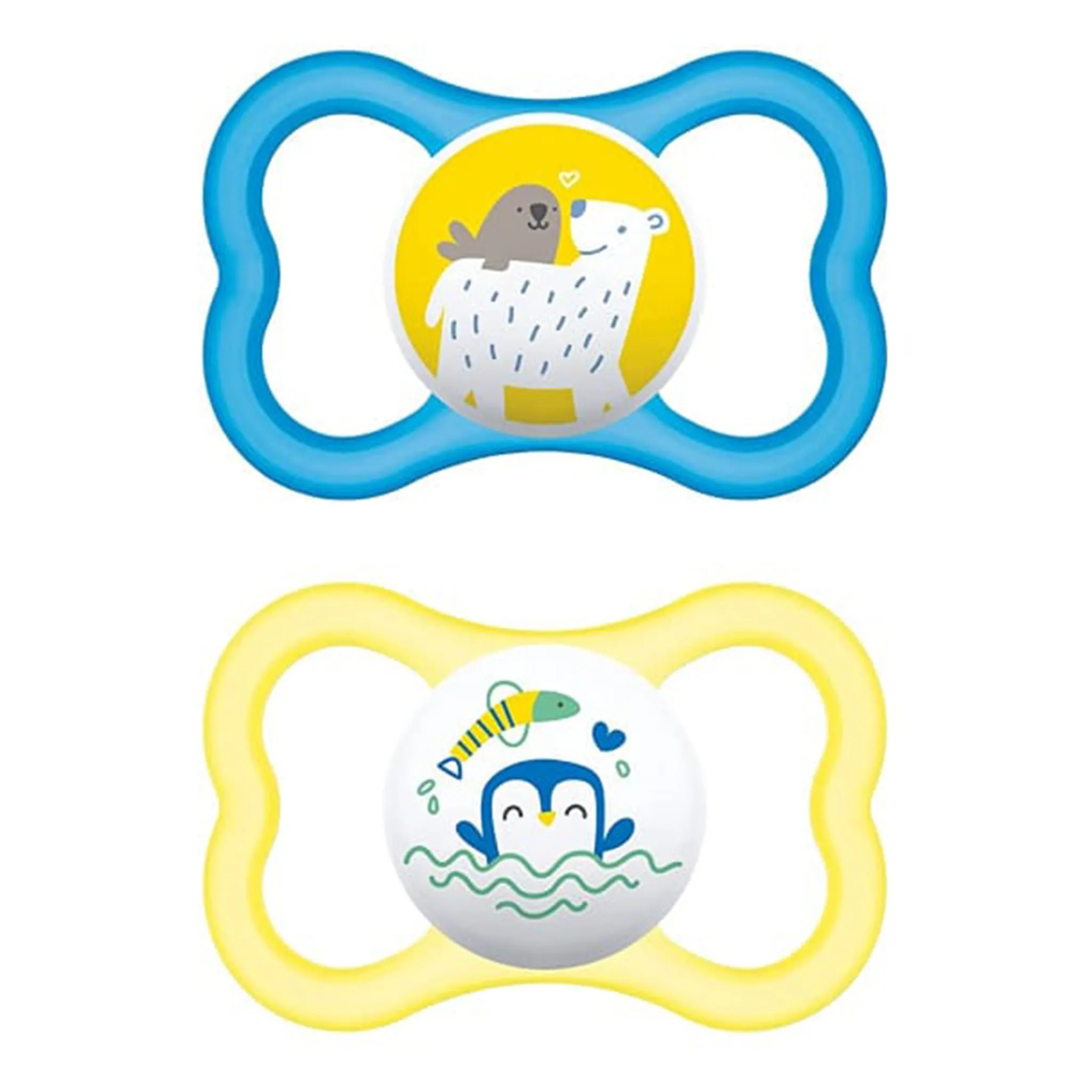 Mam Baby Suce Orthodontique Air 6mois+ Paquet de 2