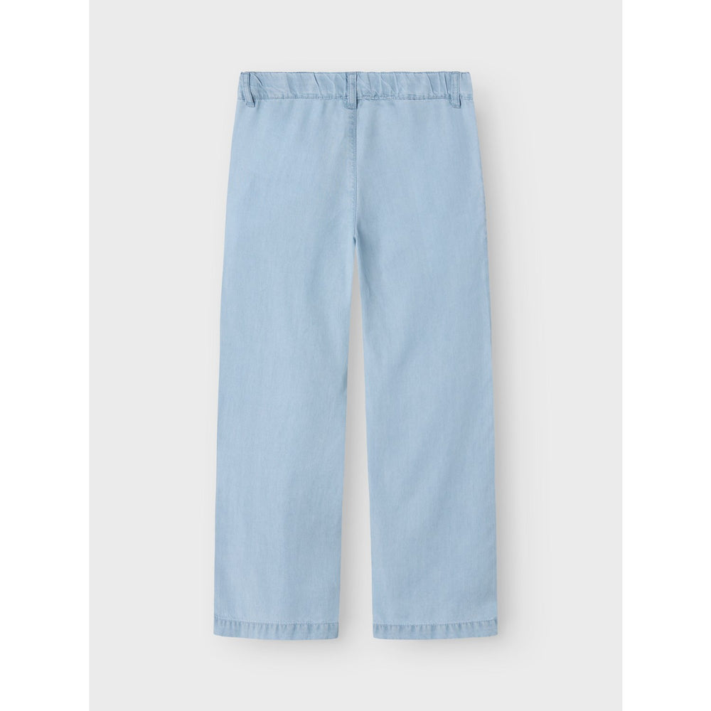 Køb Name It Light Blue Denim Rose Wide Jeans