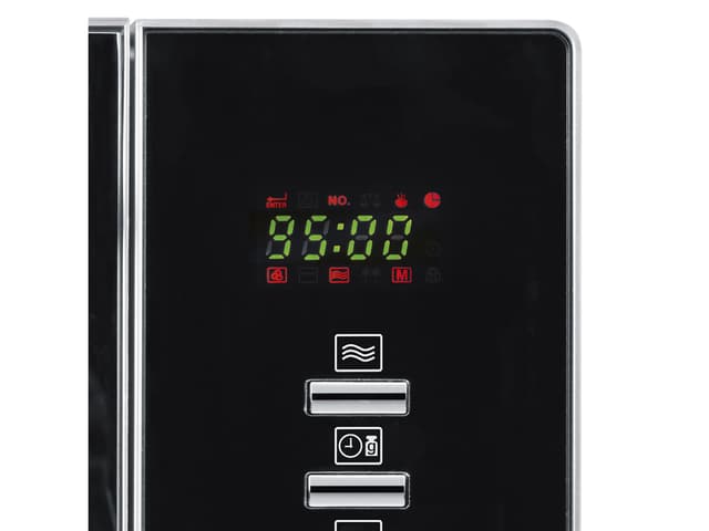 Severin Varmluft Mikroovn m. grill 800 watt Stål/Sort