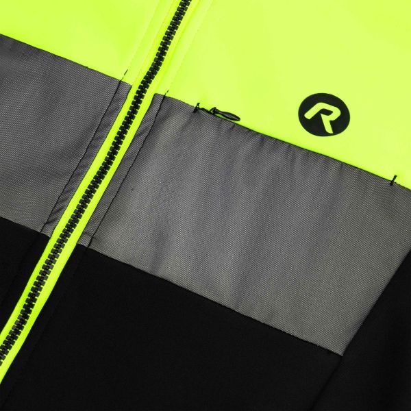 Rogelli Attq Vinterjakke, Black/Fluor