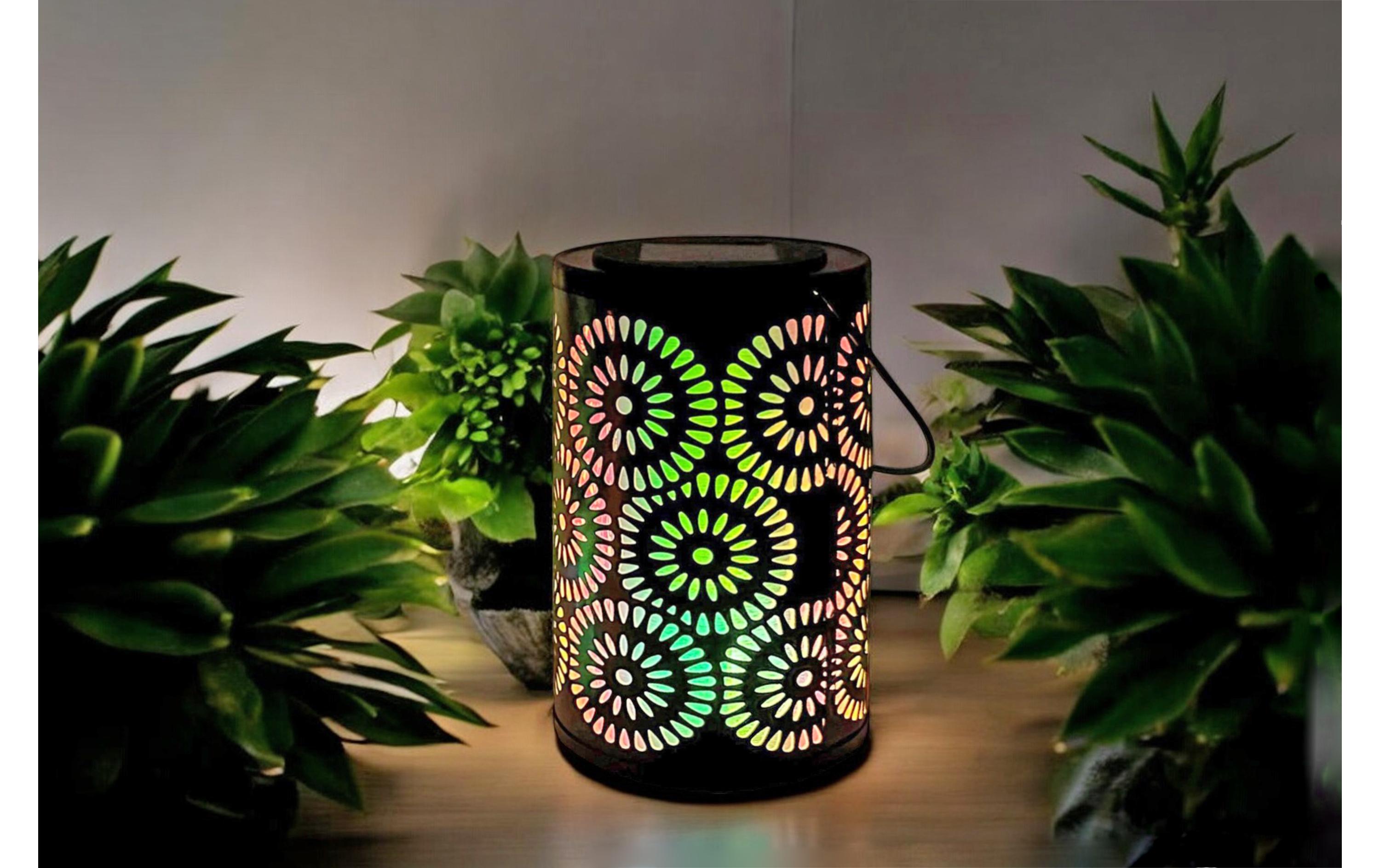 Laterne 3er Assortierung, SonneLED Solar Laterne aus Metall