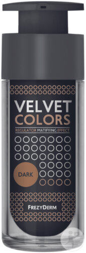 Frezyderm Make-Up Velvet Colors Fond De Teint Dark Flacon Pompe 30ml