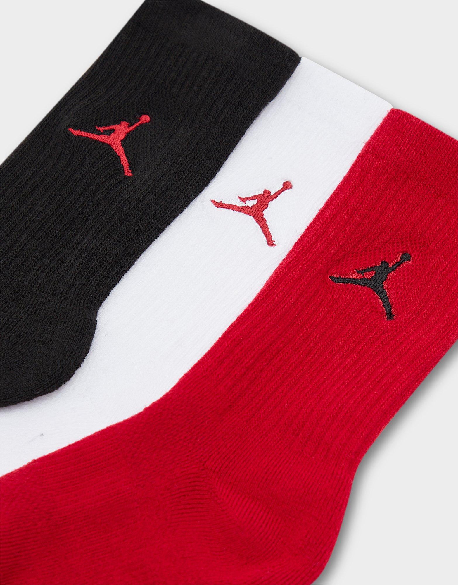 Jordan Lot de 3 paires de chaussettes Crew Junior