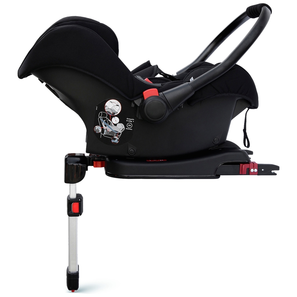 Ickle Bubba Stomp Urban 3-in-1 Reisesystem mit Autositz & ISOFIX-Basis, Schiefergrau