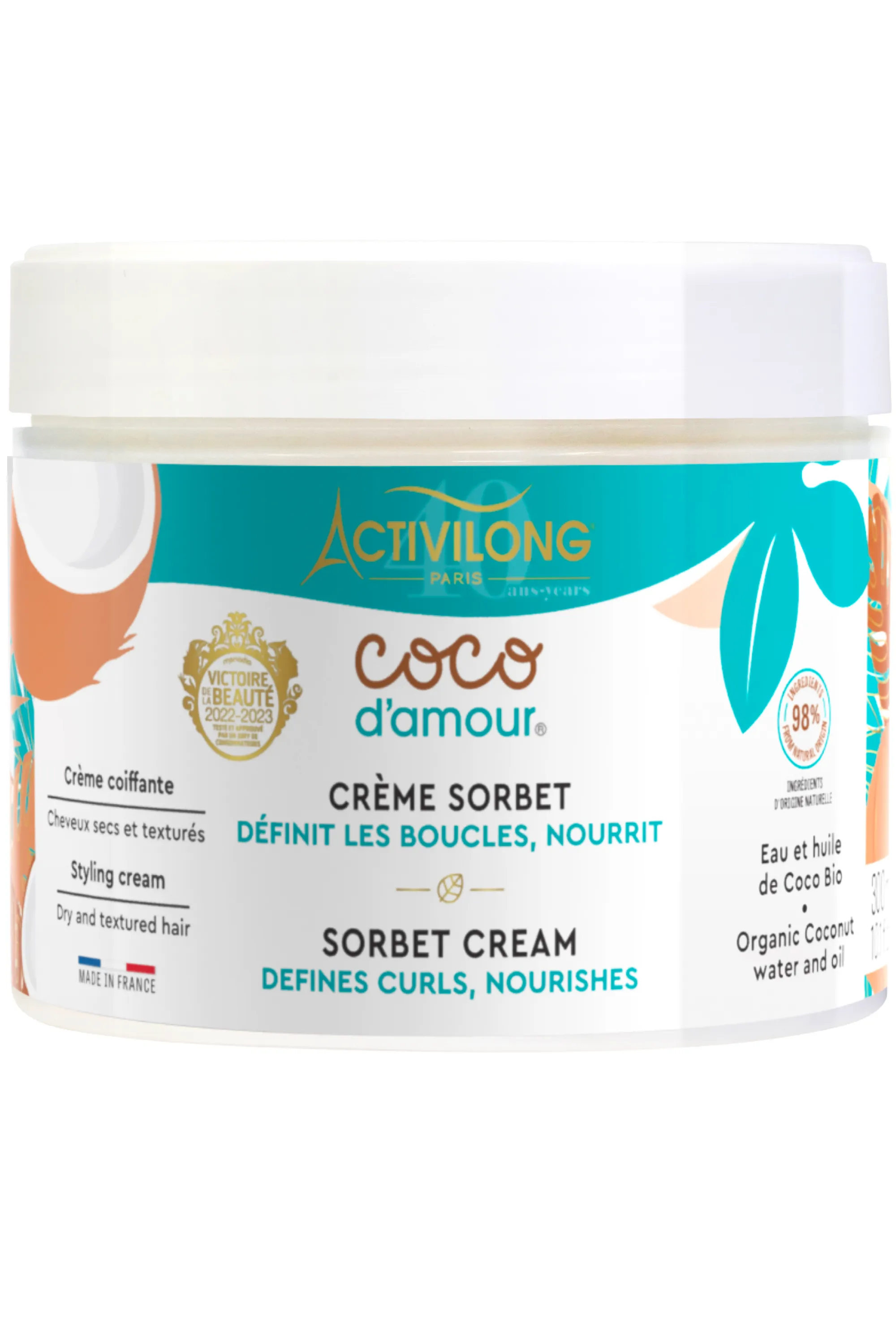 Activilong Crème sorbet pour cheveux bouclés Coco D’Amour-300 ml