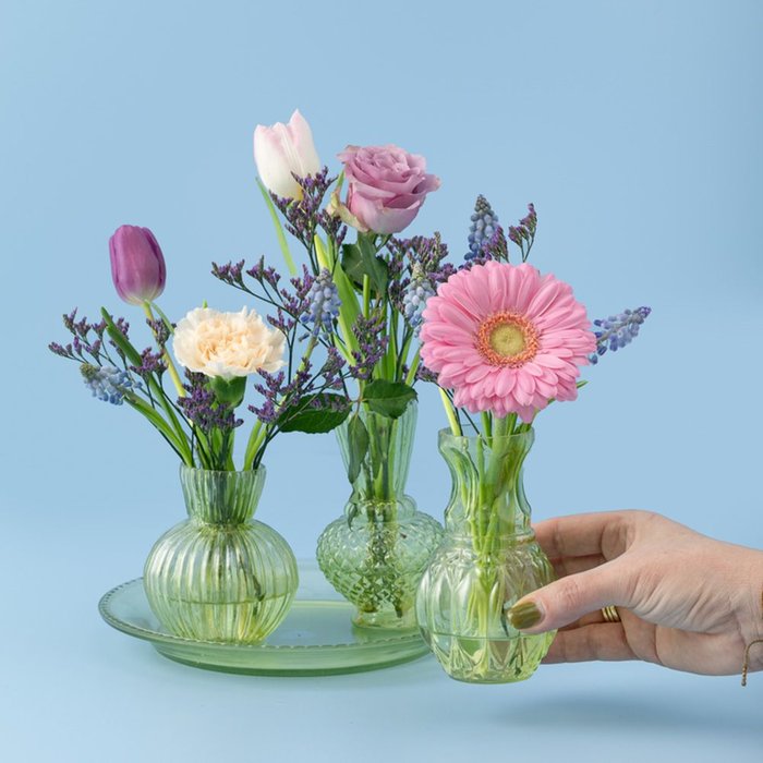 Voorjaarsbloemen | Met 3 vaasjes