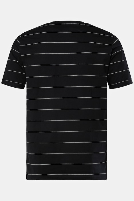 Schlafanzug, kurzer Zweiteiler, geringeltes T-Shirt, Shorts, bis 8 XL