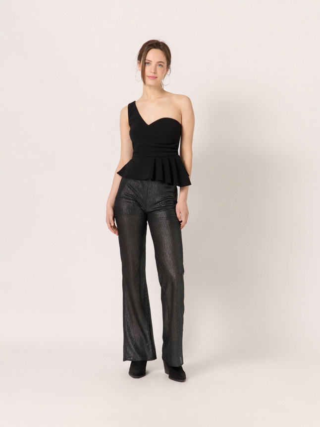 Top bustier asymétrique