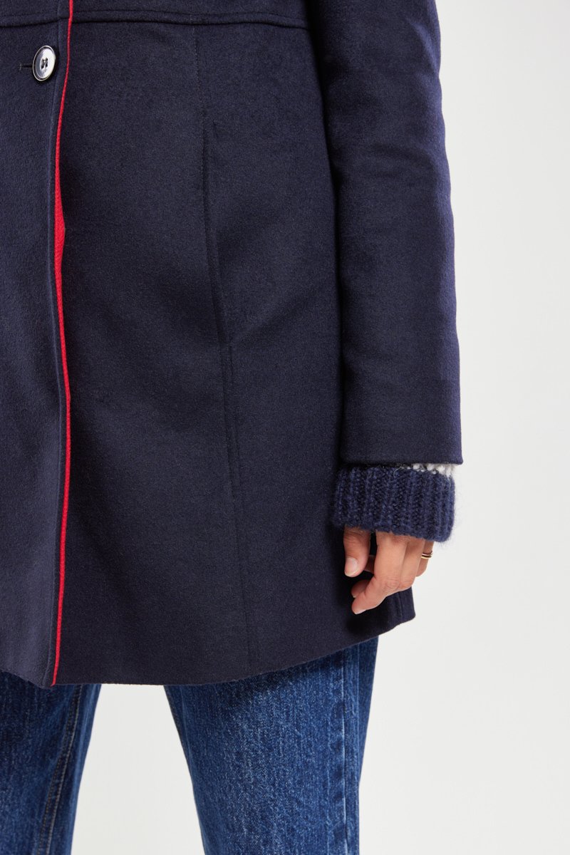 Manteau bi-colore - laine