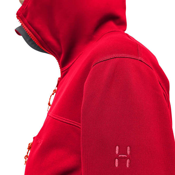 Veste polaire ski rando HAGLÖFS ROSSON MID HOOD W BRIGHT RED