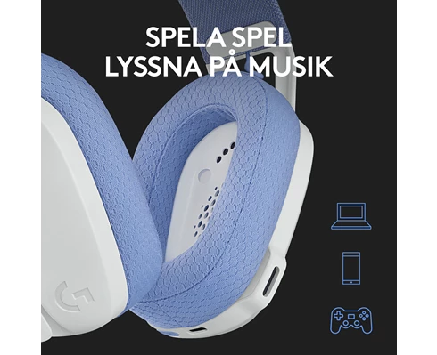 Logitech G435 Lightspeed Headset White