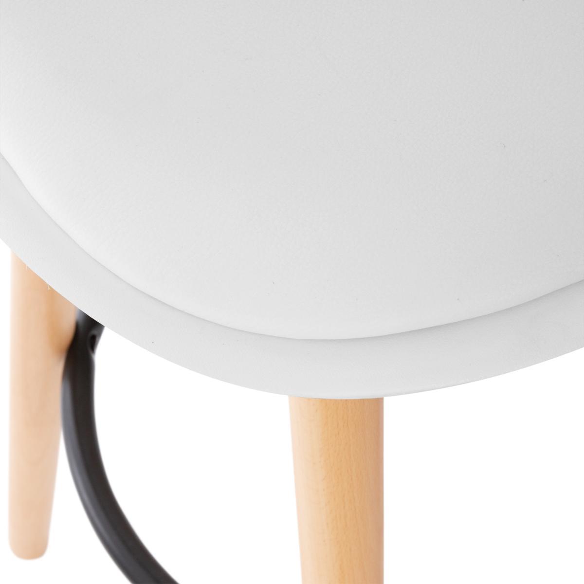 CHAISE DE BAR MAXON BLANC