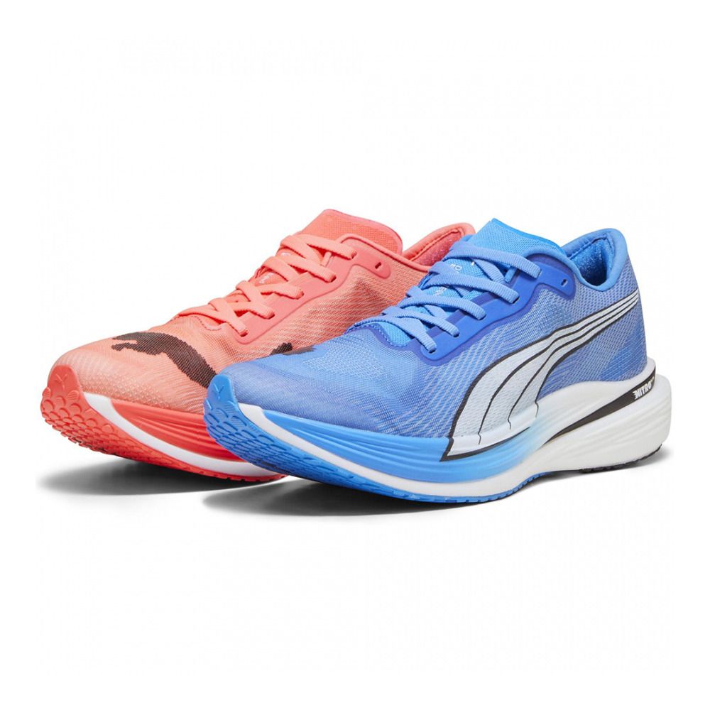 Puma DEVIATE NITRO ELITE - Chaussures running Homme fire orchid/ultra blue/puma white