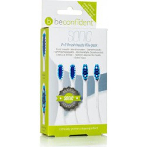 Beconfident - Sonic Toothbrush Heads Regular/whitening White Lote