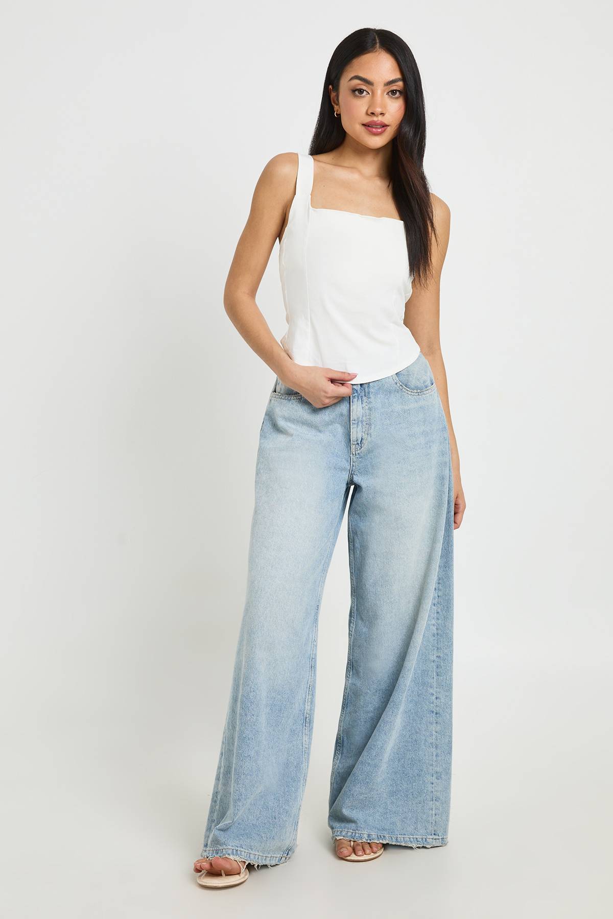 boohoo Haut Corset En Bengaline