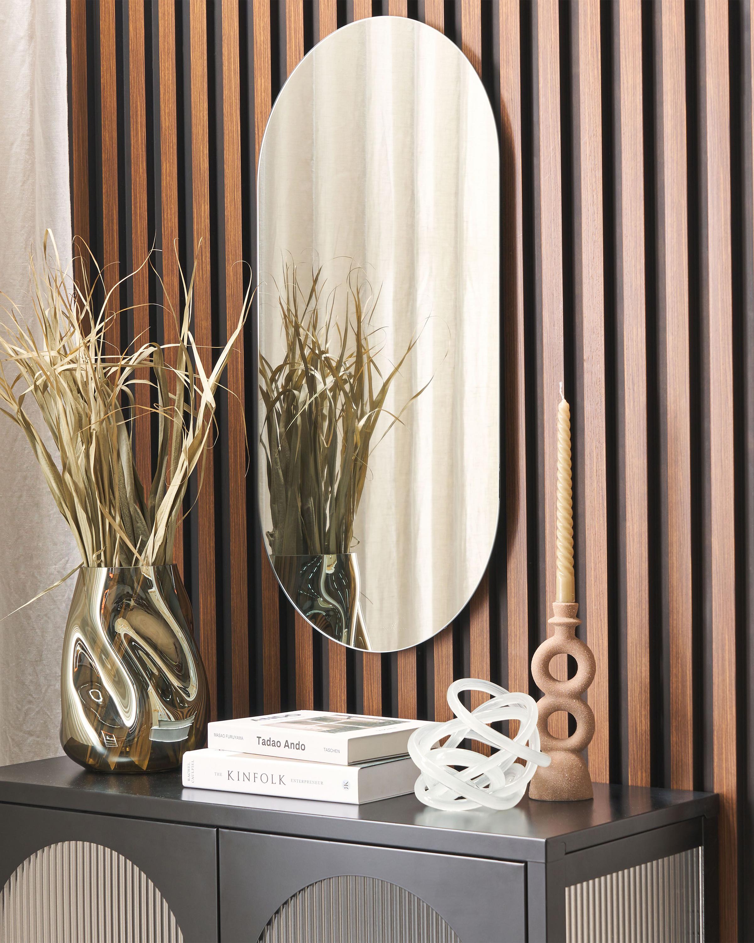 Wandspiegel ALFORTVILLE 40 cm 80 cm Zilver