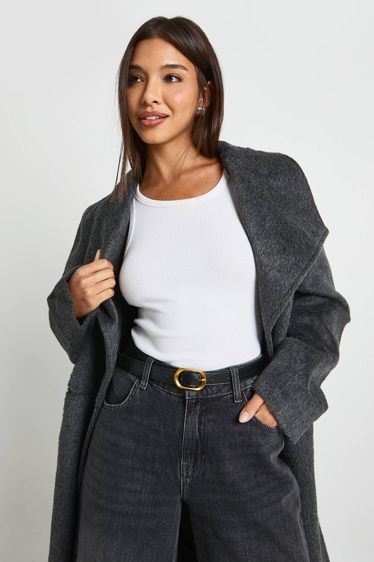 boohoo Ceinture avec boucle ovale détaillée