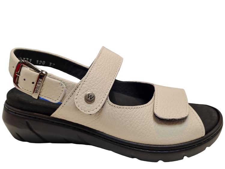Wolky 00410371 Corfu Floater leather off-silver