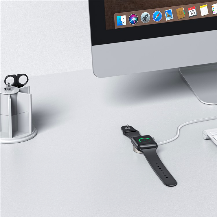(30cm) USB A auf Apple Watch Magnetisches Ladekabel - Weiss