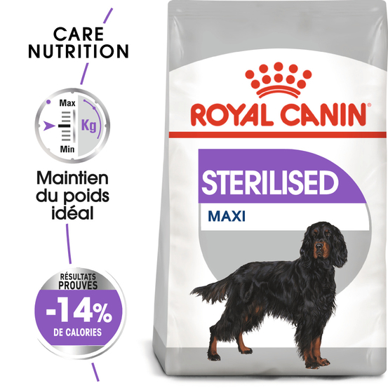Croquettes chien stérilisé grande taille Maxi Sterilised 12kg