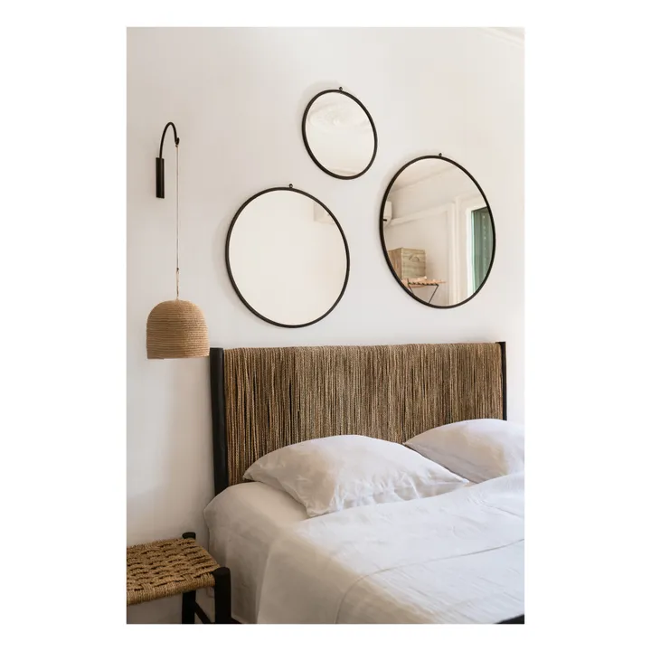 Cosydar Miroir en fer forgé - 40 cm | Noir