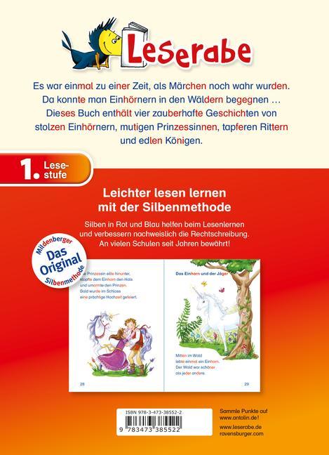 Einhorngeschichten - Leserabe 1. Klasse - Erstlesebuch für Kinder ab 6 Jahren
