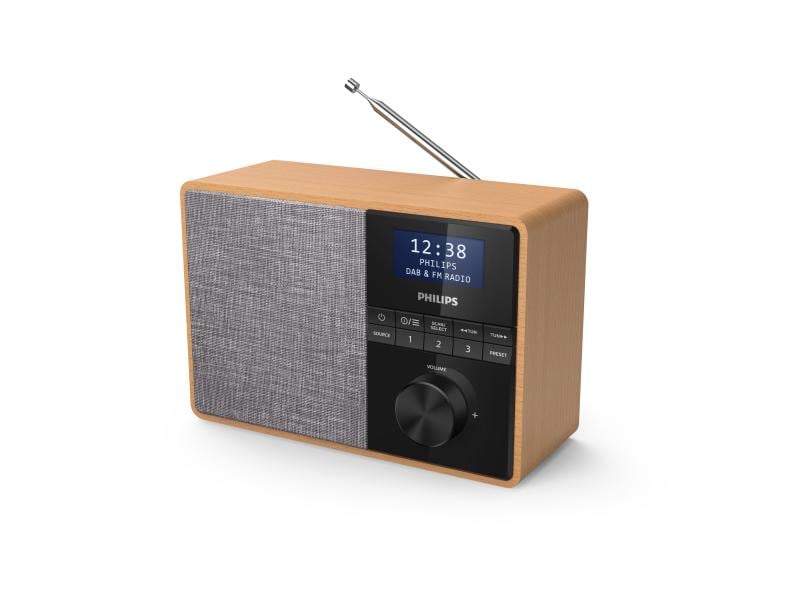 Philips DAB  Radio TAR5505 Braun/Grau Tragbares Radio / Küchenradio