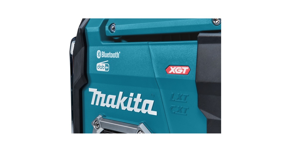 MakitaBouwradio FM DAB/DAB+ Bluetooth MR004GZ | 12V-40V max  (Blauw, In doos, accu's en lader niet inbegrepen)