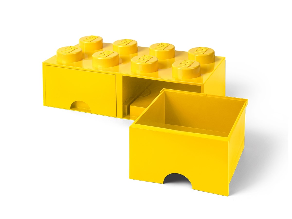Tijolo de 8 pinos com gavetas – amarelo 5006133