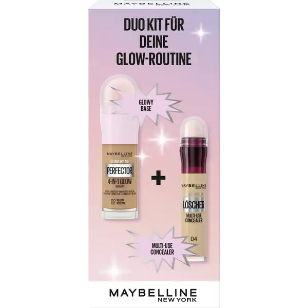 Instant Anti-Age Perfector 4-in-1 Glow Make-Up 02 Medium + Löscher Multi-Use Concealer 04 Honey