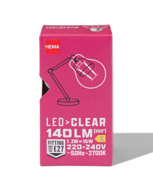 ampoule led clear E27 2,1W 140lm