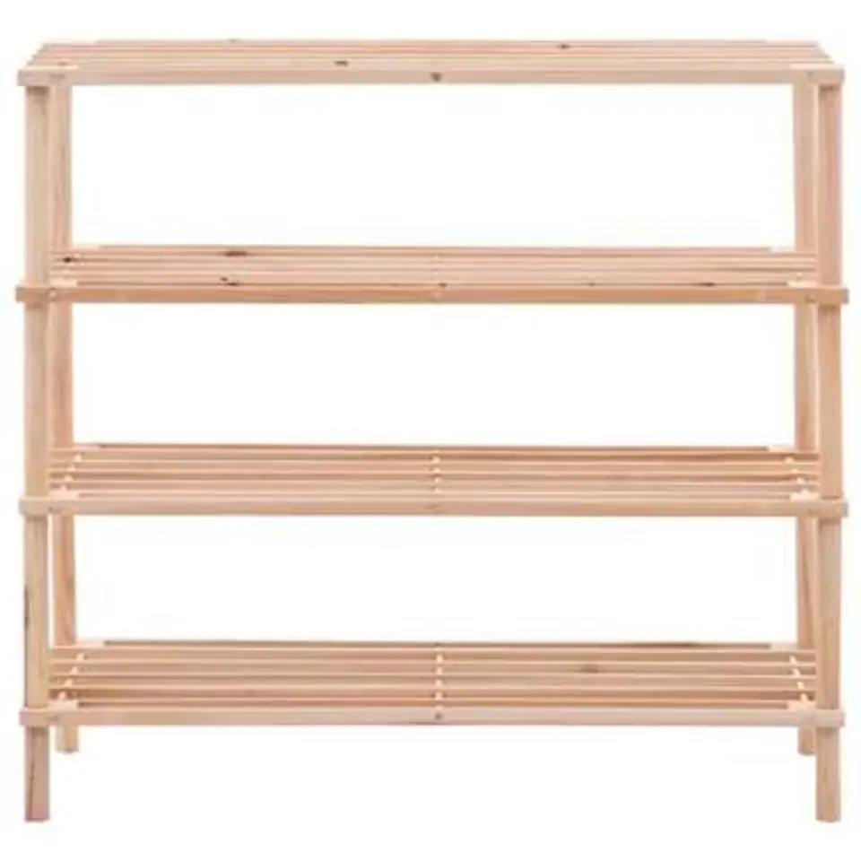 vidaXL - Schoenenrek - Beige - Hout