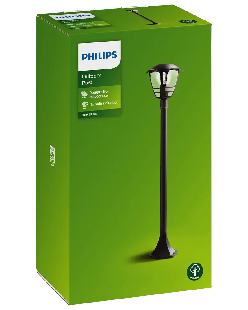 Philips myGarden Havelampe E27 Creek - sort