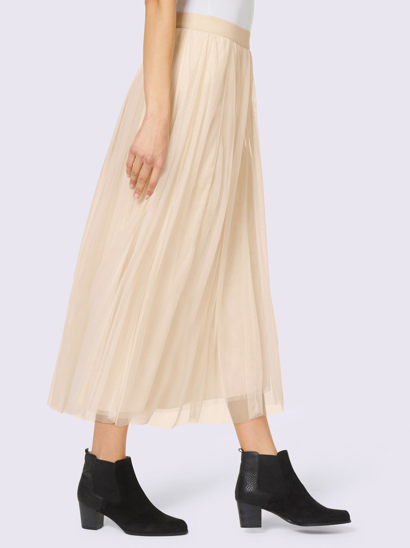 Jupe coutures fil brillant
