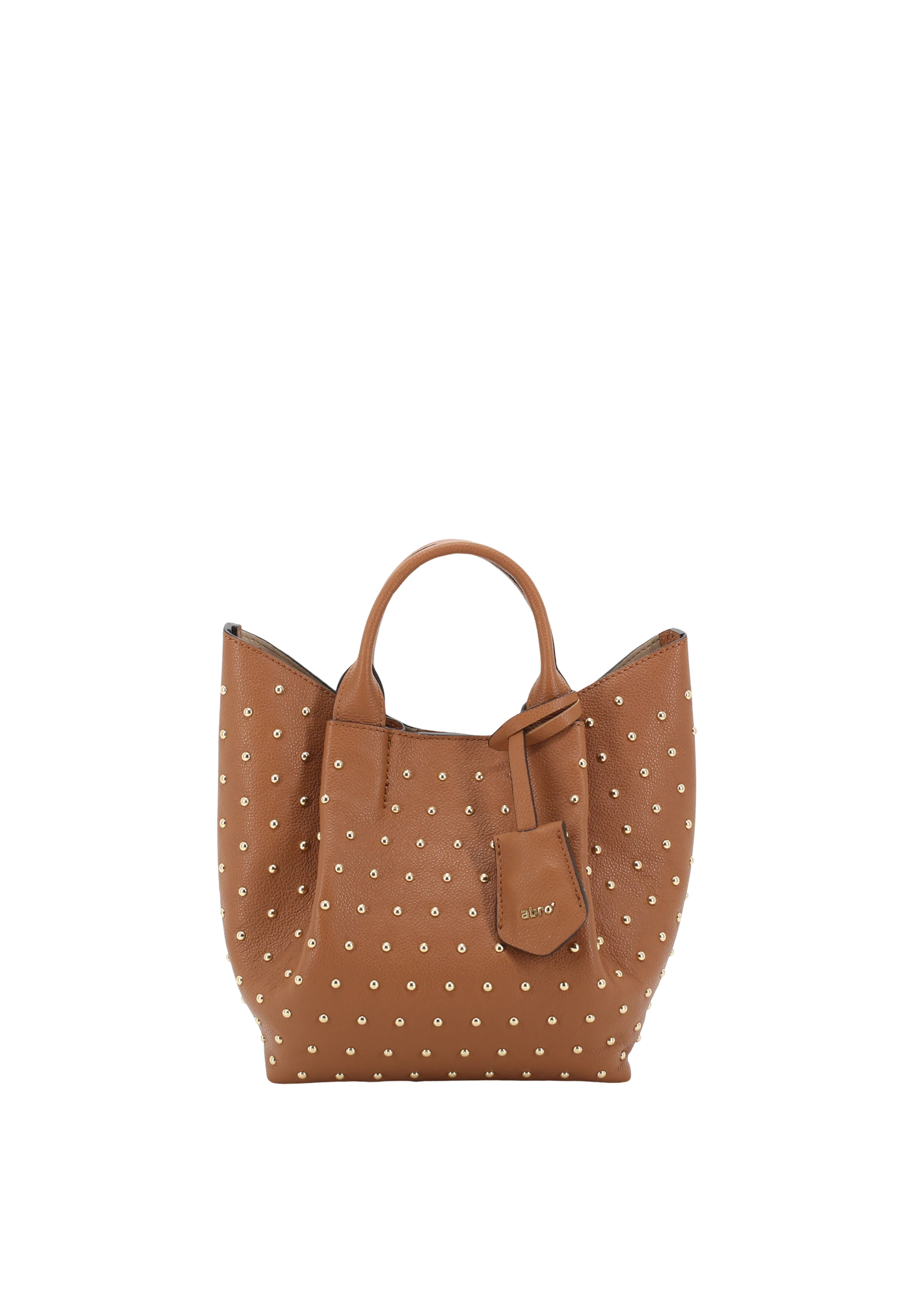 Shopper ESSENTIAL studs small Leather Agave Standard