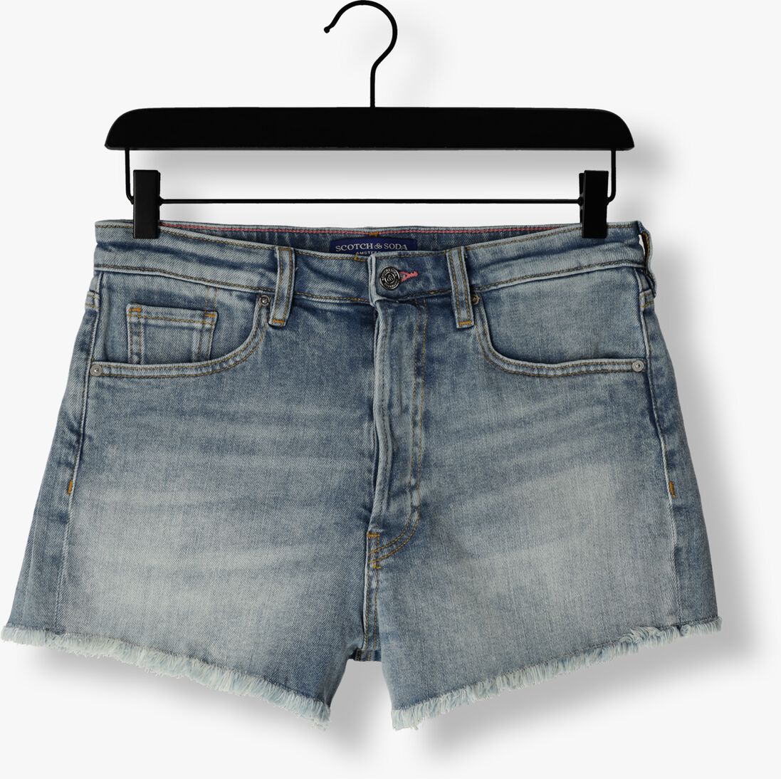 SCOTCH & SODA blauwe scotch & soda shorts the cove boyfriend shorts - summer shower