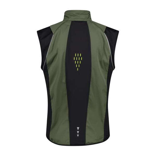 Veste softshell CMP MAN JACKET WITH DETACHABLE SLEEVES OIL GREEN NERO