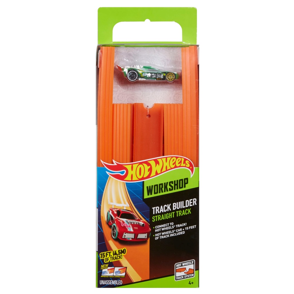 Hot Wheels Track Builder Gerade Strecke mit Auto