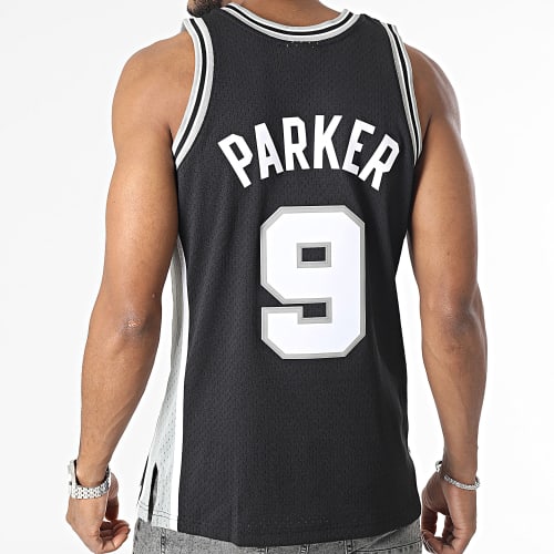 Maillot De Baseball San Antonio Spurs Noir Gris