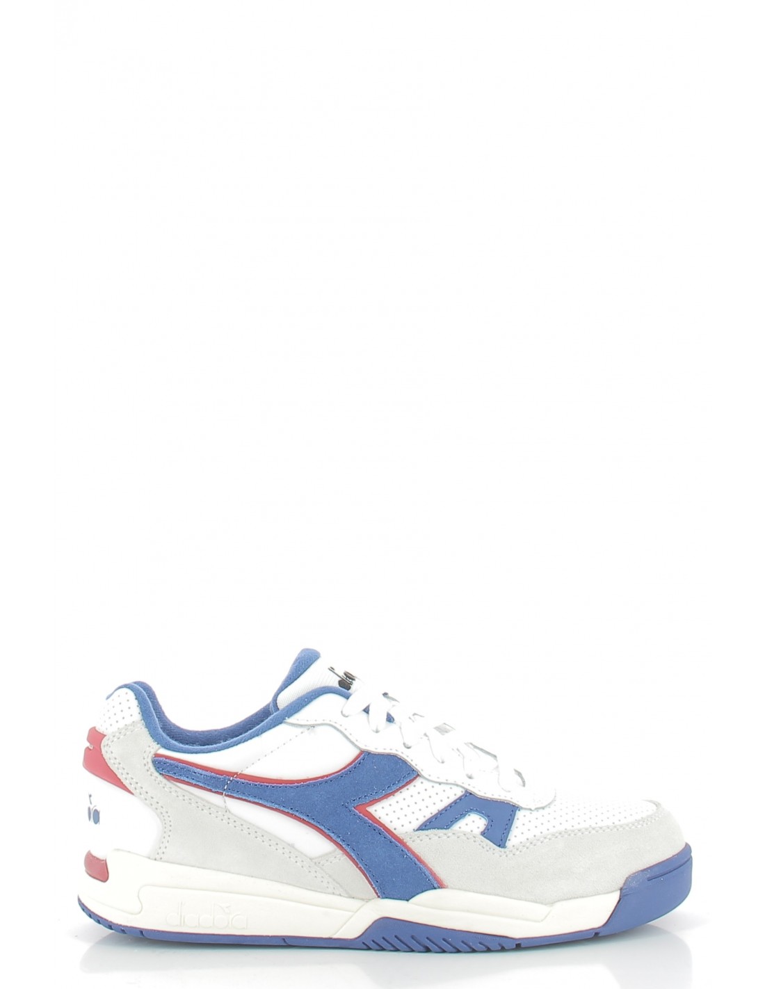 diadora Baskets de ville homme winner sl cuir blanc/bleu/gris