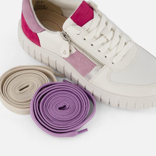 Tamaris Comfort Sneakers wit Leer