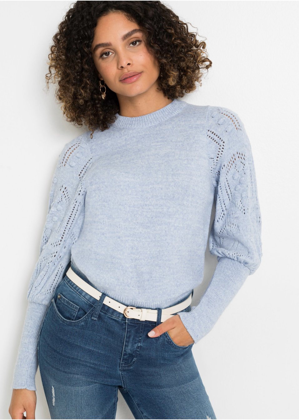 Pull à motif ajouré