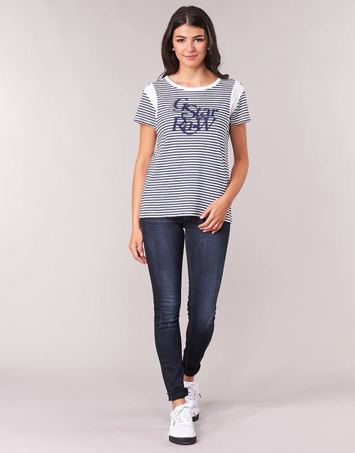 G-Star Raw - LYNN MID SKINNY WMN - Bleu Faded Blue
