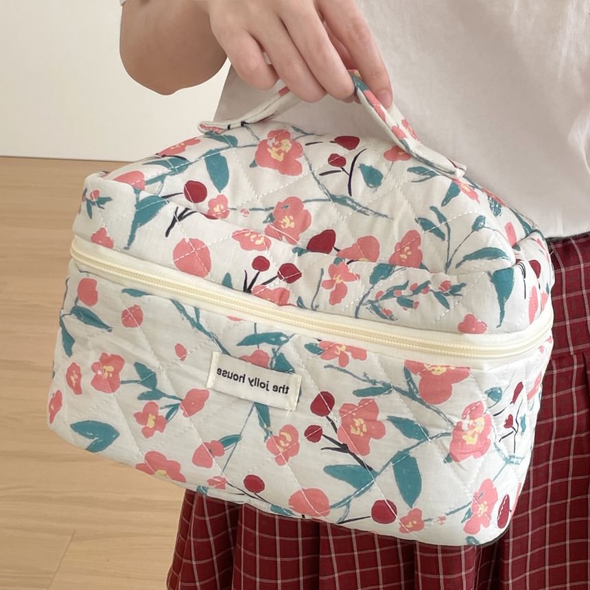ZenlyHabit - Make-uptas / Clutch / Etui van bloemenstof (diverse designs)