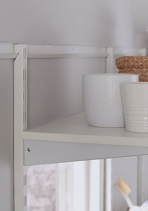 Rail mural Poppit Form L. 180 cm, acier blanc