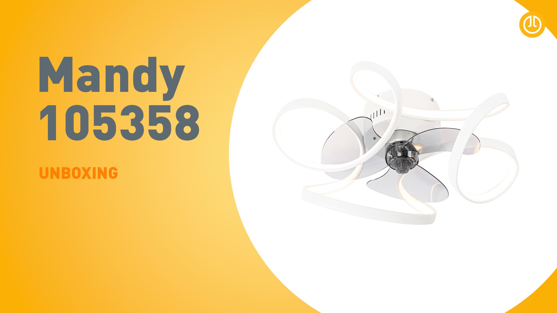Plafondventilator wit 55cm incl. LED dimbaar met afstandsbediening - Mandy